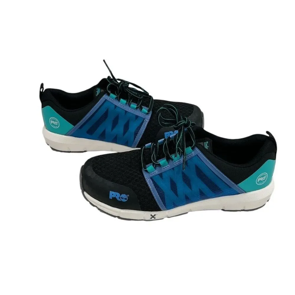 Timberland Pro Radius‎ Composite Safety Toe Black/Aqua Women's Size 11 M
